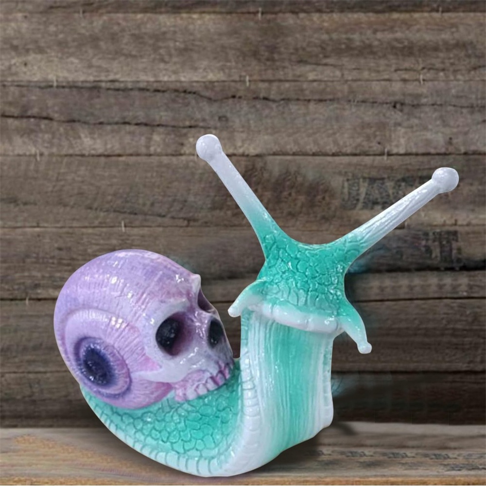 Spooky pastel snail garden ornament 🐌💙